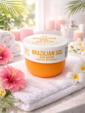 Brazilian Sol Pistachio & Caramel Body Butter - Orange
